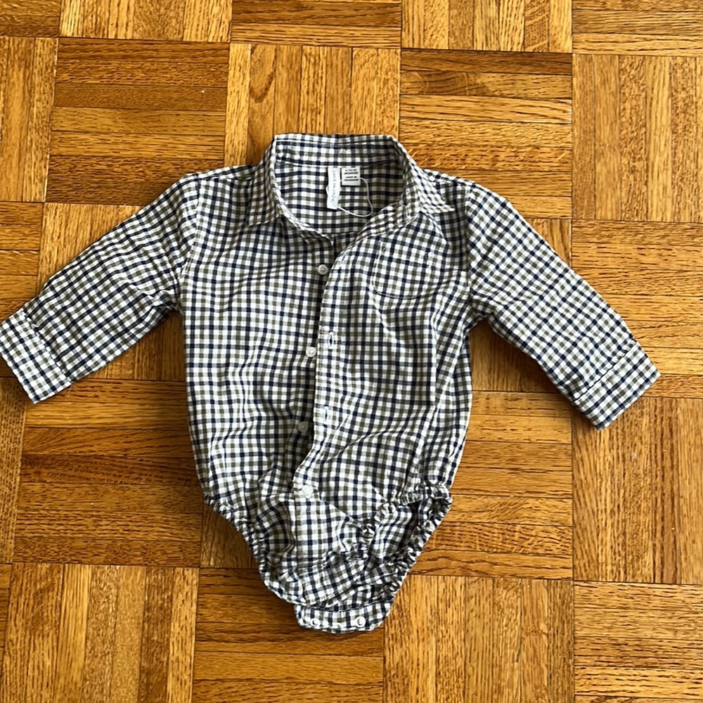 Janie and Jack button down onesie